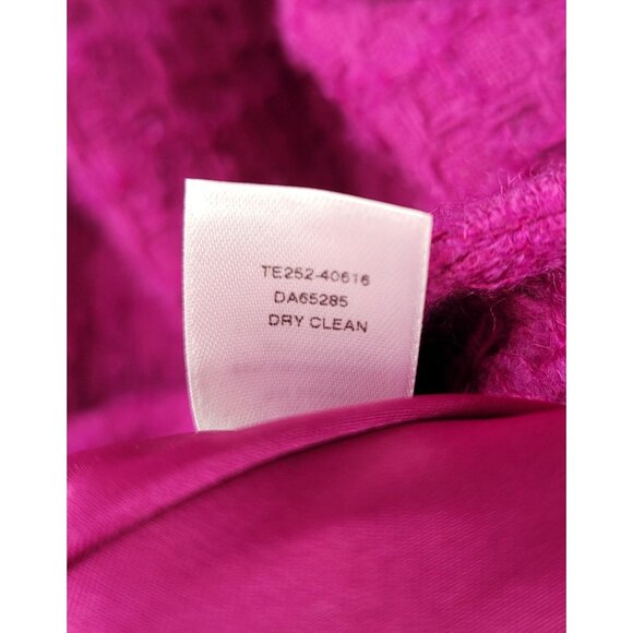 Pendleton Textured Wool Mohair Blend Jacket Button Front Pink Size 16 USA New - Picture 6 of 11